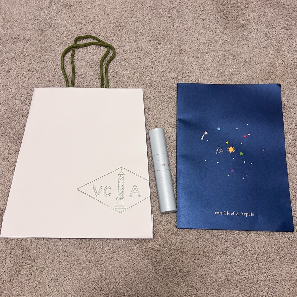 NEW Van Cleef & Arpels coloring book with stickers and color pencils set- Blue